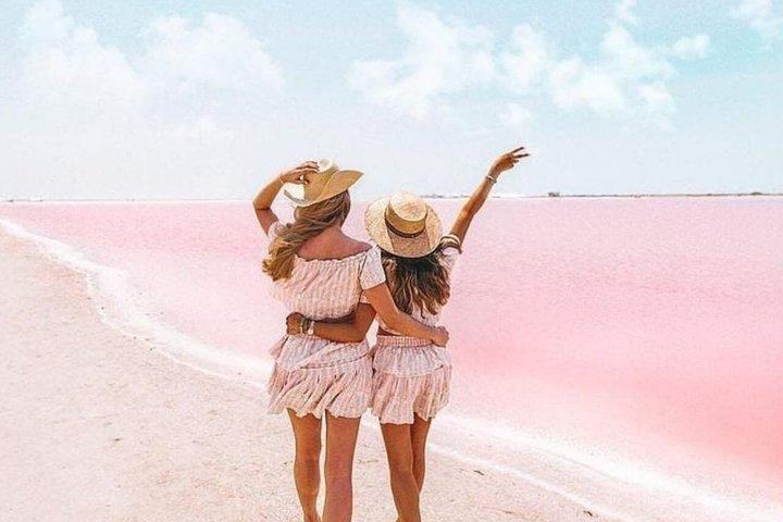 Passeio à Laguna Rosa e aos flamingos em Las Coloradas, Río Lagartos