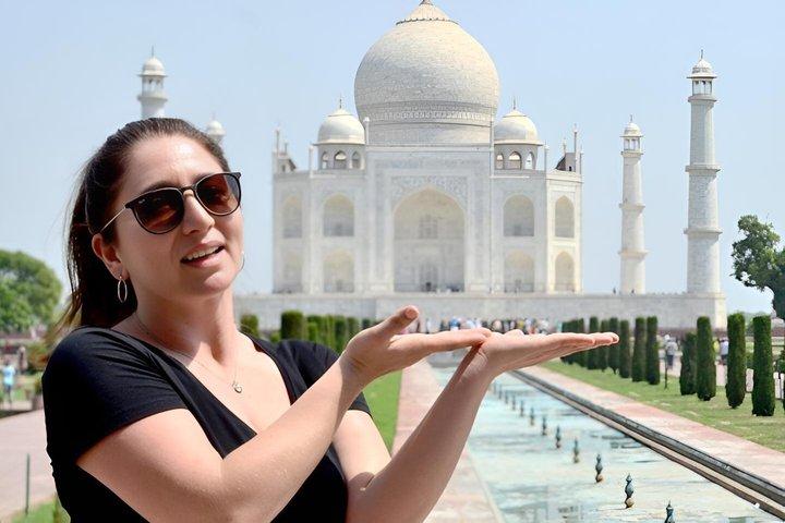 Privat Taj Mahal Sunrise Tour med inträdesbiljetter