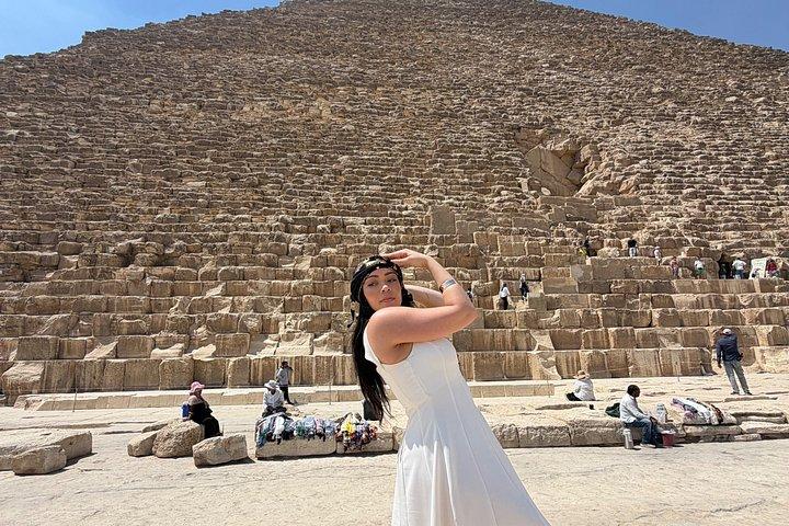 Giza pyramider med sfinx & 9 pyramider med kamel og frokost