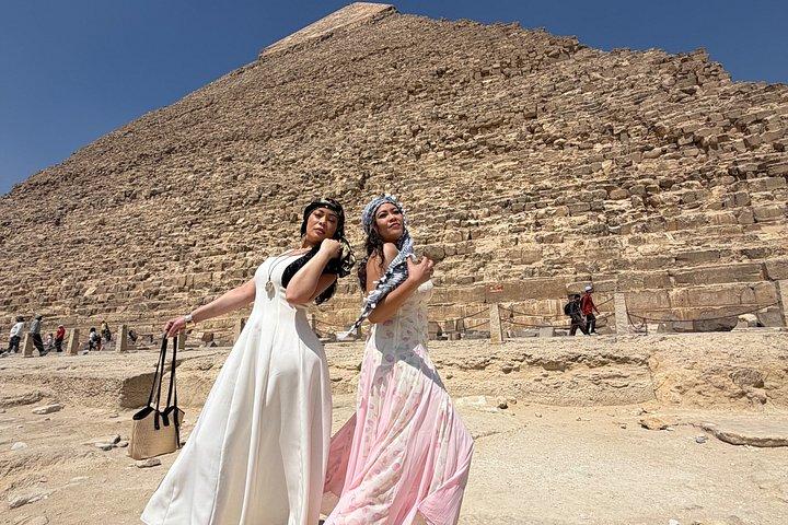 Giza pyramider med sfinx & 9 pyramider med kamel og frokost