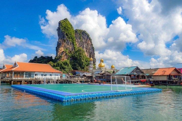 ジェームズ ボンド島でのカヌーとスピードボートでのランチ付き