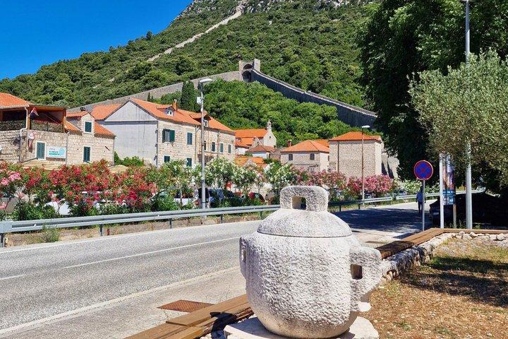 Transferência privada de Dubrovnik para Split com opções de Ston e vinícola