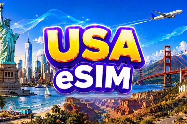 USA eSIM | 3-30 days | Daily data | QR code