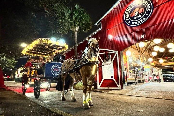 Tour nocturno de caballos y carruajes encantados de Charleston