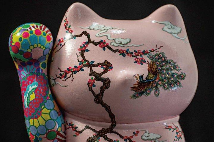 猫のお守り作り神社参拝と漢字名入れ体験