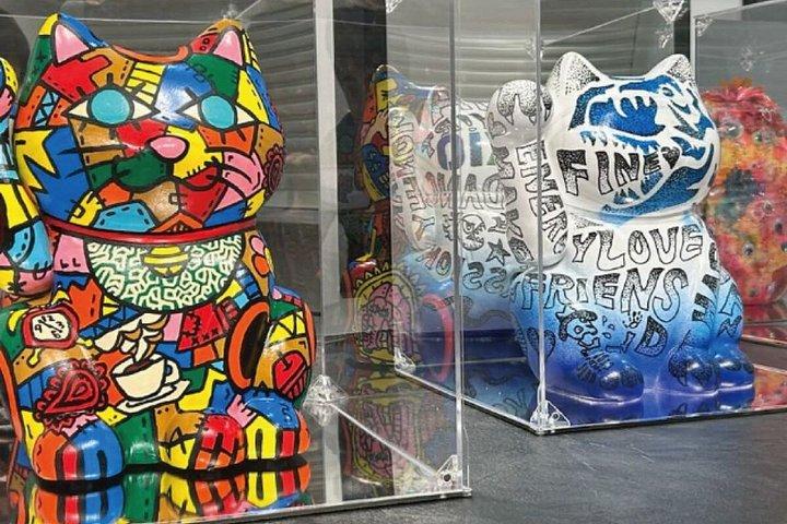 猫のお守り作り神社参拝と漢字名入れ体験