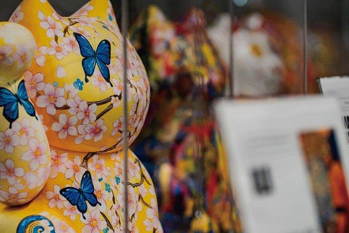 猫のお守り作り神社参拝と漢字名入れ体験