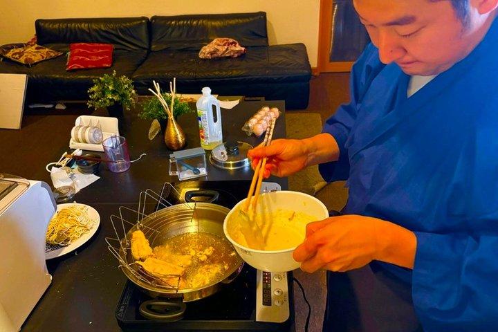 Aula de culinária tempura de Osaka para toda a família