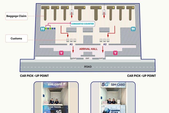Carta SIM WAY2GO Vietnam 4G all'aeroporto di Tan Son Nhat (Ho Chi Minh)