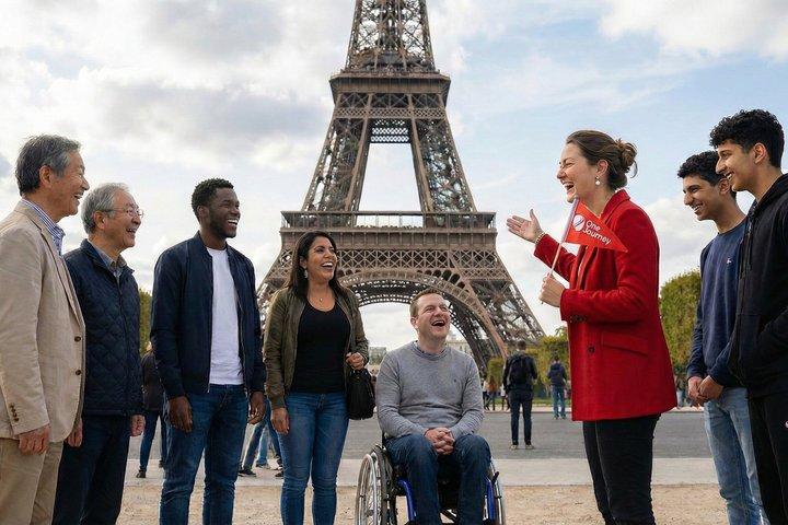 Tour in ascensore della Torre Eiffel con guida interattiva + cima opzionale