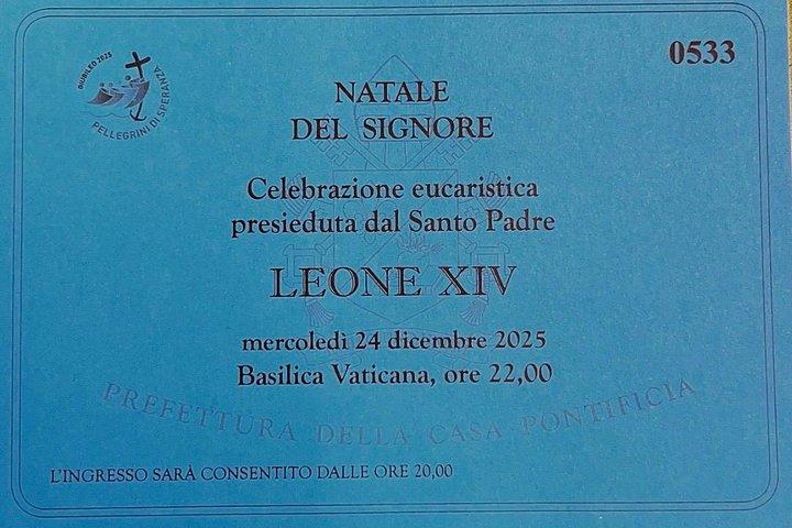 バチカンでローマ教皇レオ14世とクリスマスミサ