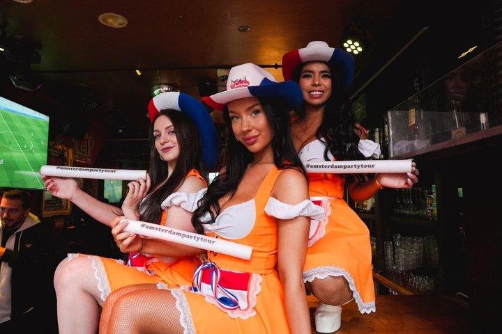 Amsterdam Party Tour mit lustigen lokalen Hostessen & Gratis Shots