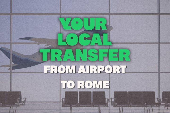Transfer dall'aeroporto di Fiumicino/Ciampino al centro di Roma