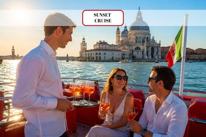 Venice Sunset Lagoon Cruise with St. Mark's Views & Aperitif