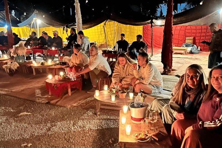 Agafay desert, quad , camel ride, luxury dinner