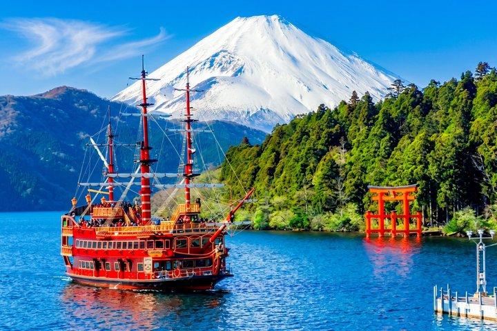 De Tóquio: Excursão de ônibus pelo Monte Fuji, Hakone, Owakudani e Lago Ashi