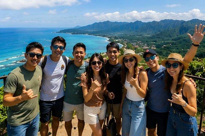 Oahu : Excursión de día completo a la isla Circle con parada de playa & Wi-Fi gratuito