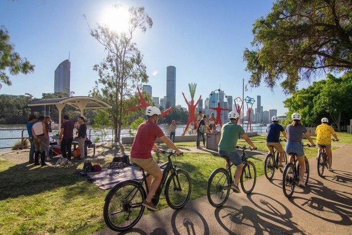 Brisbane Guided E-Bike Tour (Small Group, Bluetooth-Equipped)