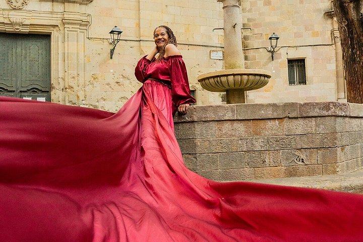 バルセロナフライングドレス撮影
