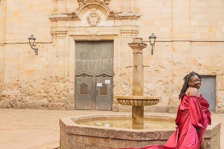 バルセロナフライングドレス撮影
