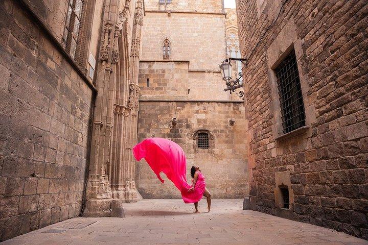 Sesión de fotos del Barcelona Flying Dress