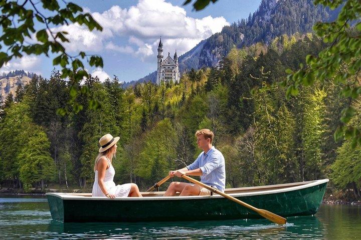 From Munich Boat Walk and Swim Tour to Neuschwanstein Castle
