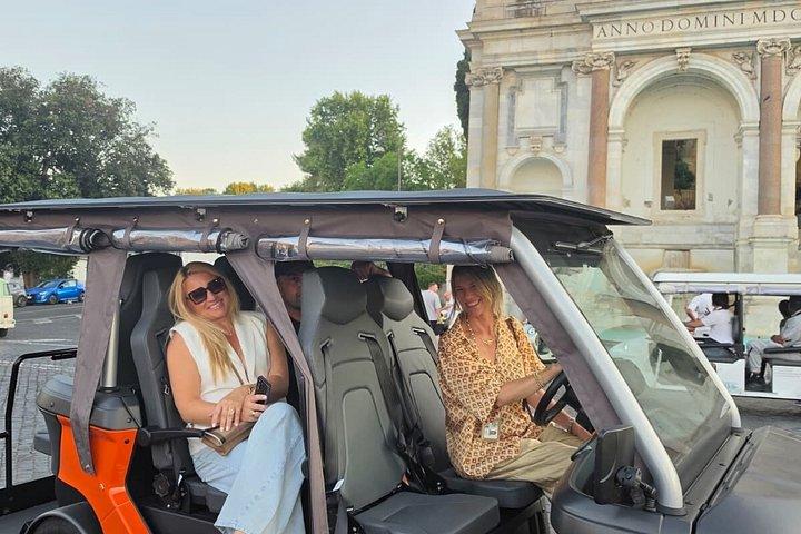 Rome Golf Cart Tour with Drink