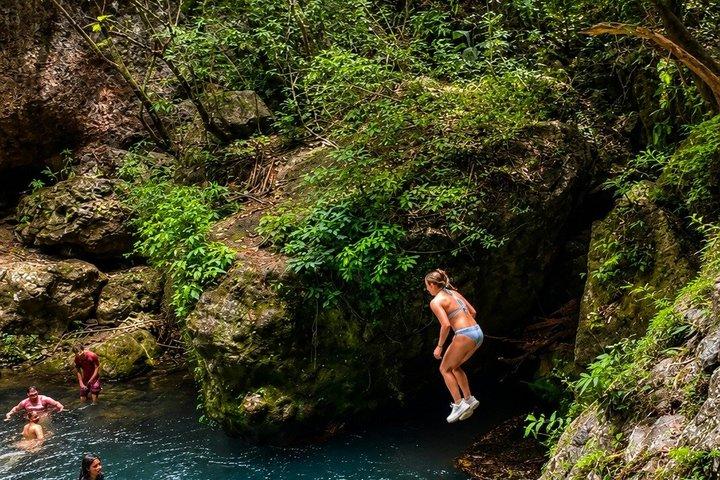 Vandretur ved La Leona-vandfaldet og oplevelse med skjult grotte