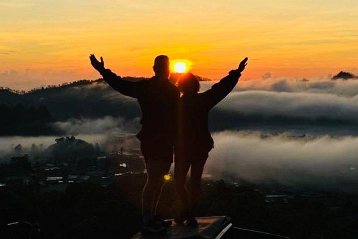 キンタマーニ山バトゥール・ジープツアーと天然温泉