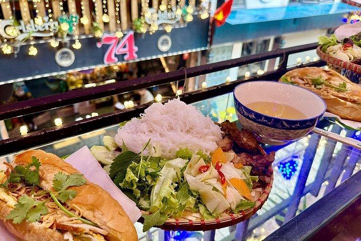 ハノイお香村陶器帽子作り列車通りとランチ