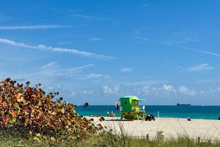 Visite Miami Beach de bicicleta e em francês.