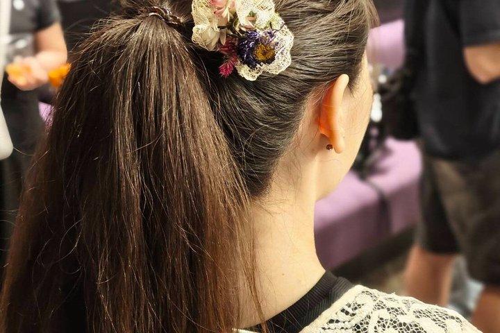 手作りドライフラワーかんざしヘアアクセサリーワークショップin東京