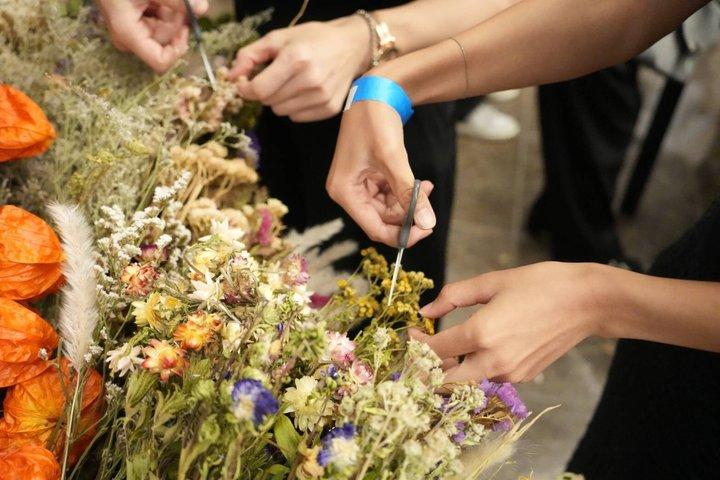 手作りドライフラワーかんざしヘアアクセサリーワークショップin東京