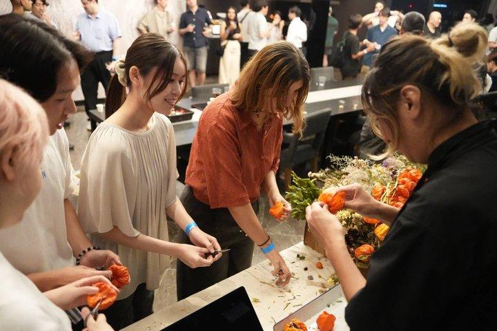手作りドライフラワーかんざしヘアアクセサリーワークショップin東京