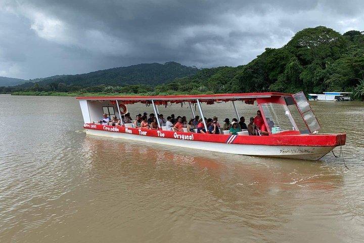 プンタレナス熱帯雨林、吊り橋、ワニボートツアー
