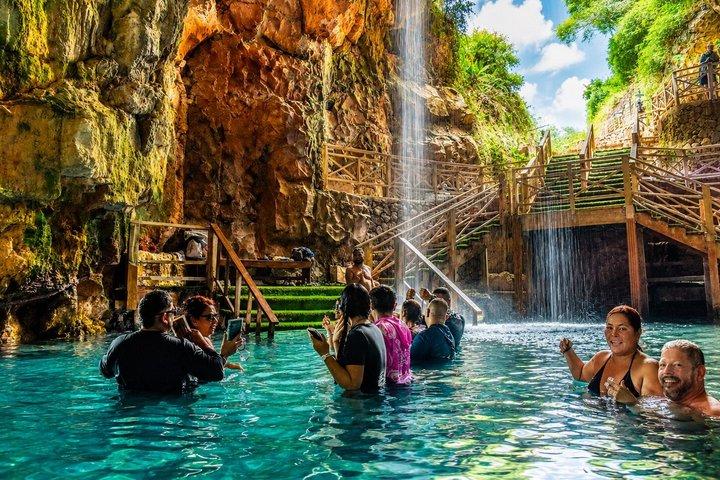 Punta Cana Domitai Park 9 i 1 Buggy Zipline Cenote Lunch, Avhämtning