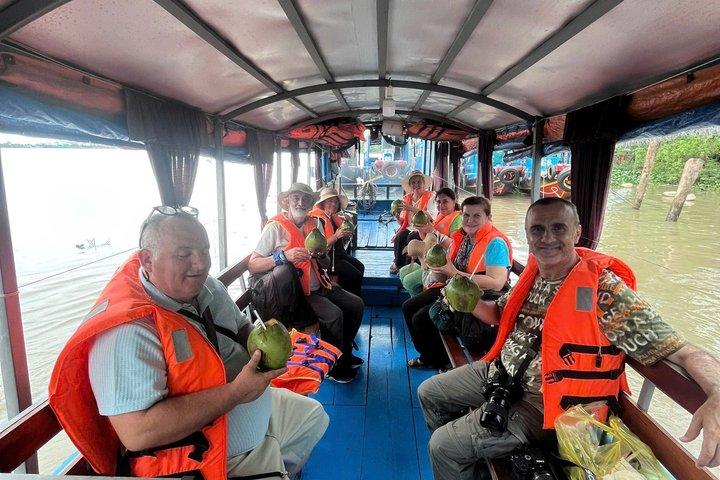 Excursão privada ao mercado flutuante do Delta do Mekong a partir de Ho Chi Minh City