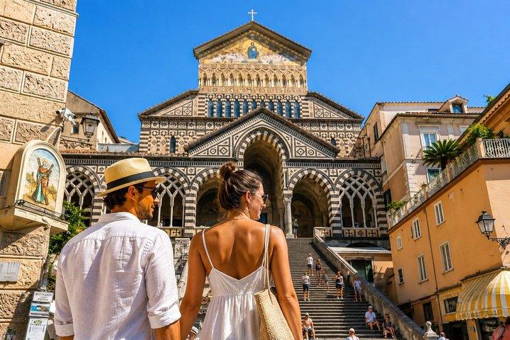 Van Napels naar Sorrento, Positano, Amalfi met optionele boottocht