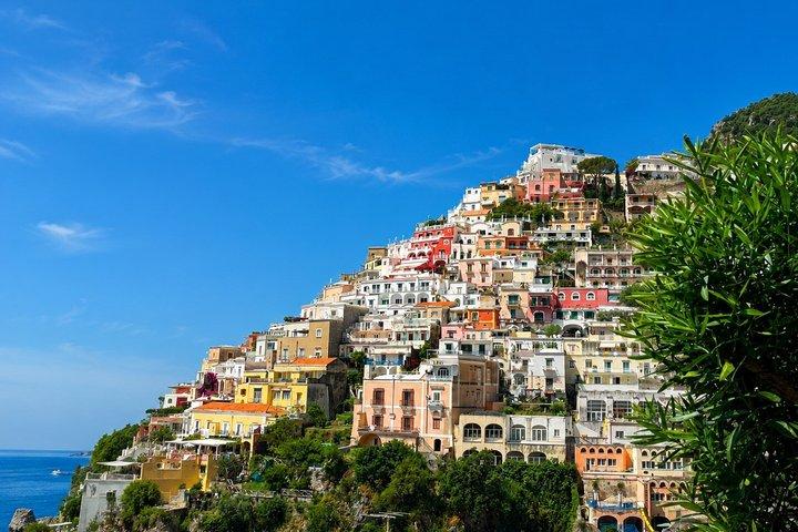 Van Napels naar Sorrento, Positano, Amalfi met optionele boottocht
