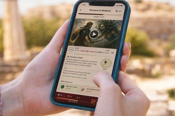 Percy et Méduse : chasse au trésor et visite guidée de la mythologie familiale