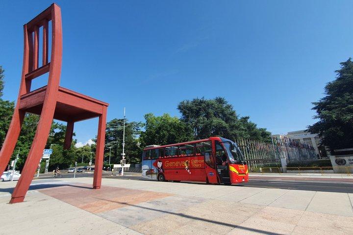 Genebra Hop On Hop Off Tour de turismo em ônibus aberto e mini-trem