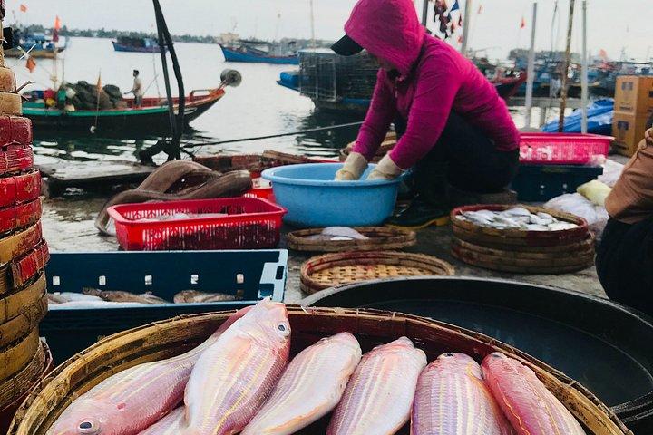 日の出パドルで魚市場へ