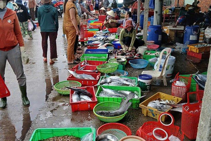 日の出パドルで魚市場へ