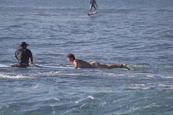 Privata surflektioner i Oahus norra strand