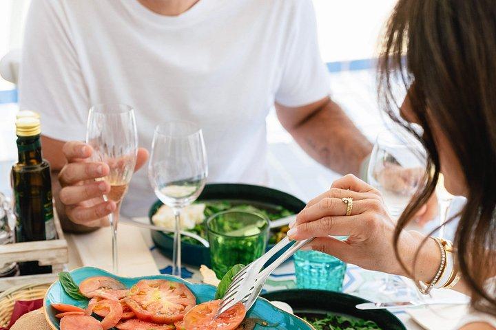 Sorrento Mozzarella oplevelse med vin og limoncello