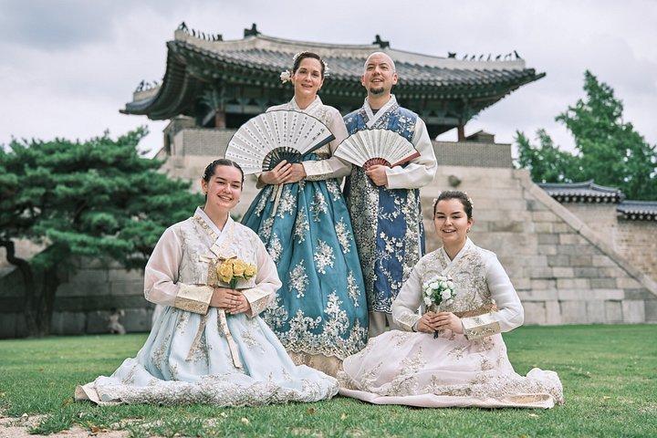 ソウル景福宮で映画韓服撮影