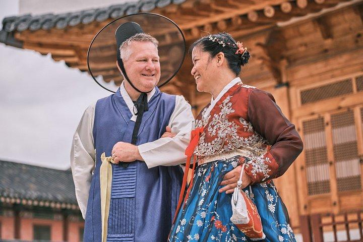 ソウル景福宮で映画韓服撮影