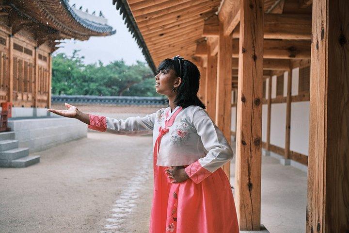 ソウル景福宮で映画韓服撮影