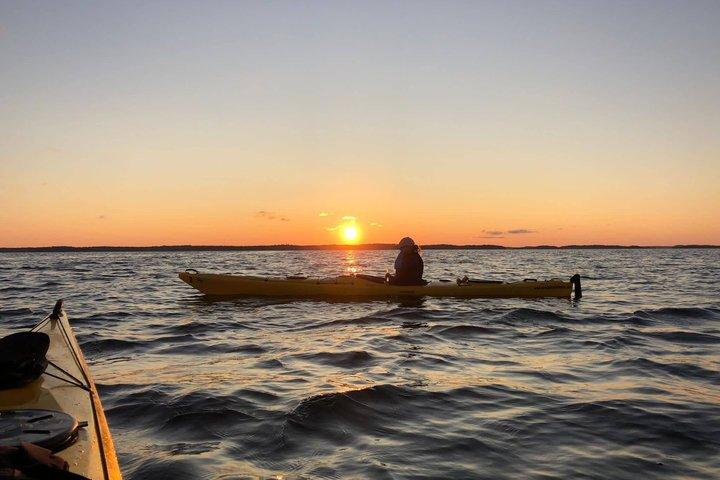 Sunset Kayak Tour in the Stockholm Archipelago + Swedish Fika