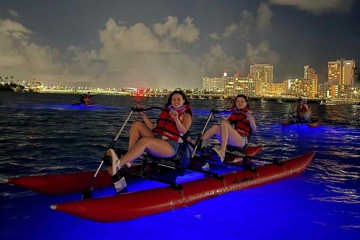 Condado Lagoon Night Water Bike Tour in San Juan